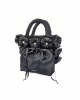 Daisy Tote Black Raffia Handbag